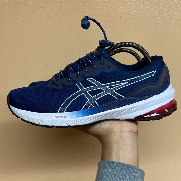 ASICS GT-1000 11 Running Sneakers “Navy Red White” - Picture 3 of 17